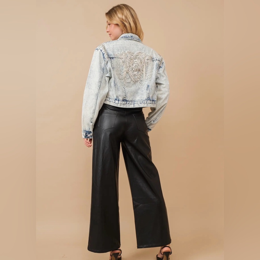 Acid Washed Shoulder Beading
Denim Jacket - Picture 9 of 11